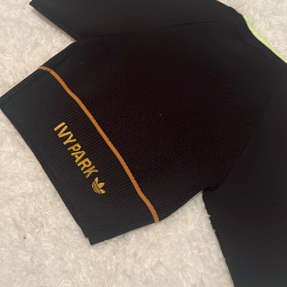 Adidas women’s ivy park black mesa knit crop tops - Picture 9 of 14